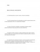 IDEAS CENTRALES / ARGUMENTOS.