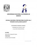 ESCUELA NACIONAL PREPARATORIA PLANTEL No.2 “ERASMO CASTELLANOS QUINTO”.