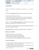 Trabajo: Resolviendo problemas geométricos en contextos reales.