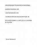 REFLEXIÓN SOBRE EL MITO DE LA CAVERNA DE PLATÓN..