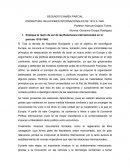 SEGUNDO EXAMEN PARCIAL RELACIONES INTERNACIONALES DE 1815 A 1945.
