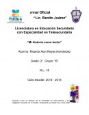 Tema- Historia de un lector.