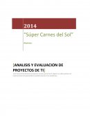 ANALISIS Y EVALUACION DE PROYECTOS DE TI.