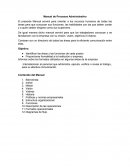 Tema- Manual del proceso administrativo.