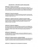 Analisis de la cuarta seccion de la educacion nacional de guatemala.
