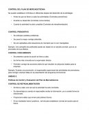 Control paln de mercadotecnia.