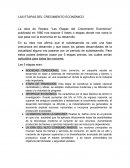 LAS ETAPAS DEL CRECIMIENTO ECONÓMICO