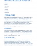 PROYECTO DE GESTION DEPORTIVA
