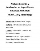 Recursos Humanos 2.0 y Teletrabajo