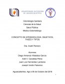 CONCEPTO DE EPIDEMIOLOGIA, OBJETIVOS, FASES Y TIPOS