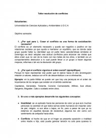 Taller resolución de conflictos.. Página 1