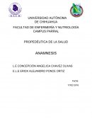 PROPEDÉUTICA DE LA SALUD ANAMNESIS