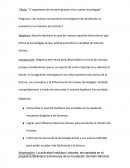 Título:” El argumento de lectores gracias a las nuevas tecnologías”