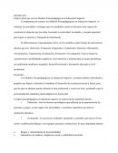 Modelos Psicopedagogicos en Educación Superior.