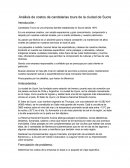 Análisis de costos de candelarias tours de la ciudad de Sucre.