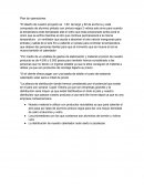 Plan de operaciones de empresa