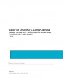 Taller de Doctrina y Jurisprudencia