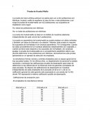 Prueba de Kruskal Wallis.