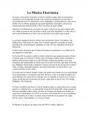 La Música Electrónica Ensayo.
