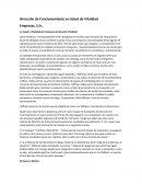 Direccion y funcionamiento en salud.