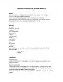 La Composición química de la materia viva III.