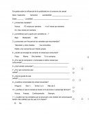 Encuesta sobre la influencia de la publicidad