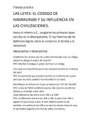 LAS LEYES: EL CODIGO DE HAMMURABI Y SU INFLUENCIA EN LAS CIVILIZACIONES..