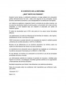 El contexto de la reforma: ¿Que tanto ha pasado?