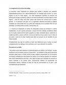 La marginación de la ética del trabajo.