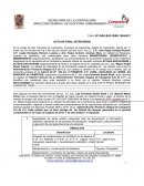 Acta de final de revision