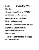 Fundamentos técnicos del balonmano.