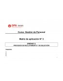 MATRIZ DE APLICACIÓN PARTE 1: PROCESO DE RECLUTAMIENTO.
