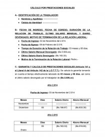 CÁLCULO POR PRESTACIONES SOCIALES. Página 1