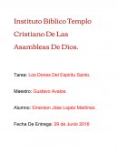 Tarea: Los Dones Del Espiritu Santo..