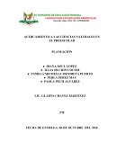 Acercamiento a las ciencias naturales en el preescolar