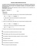 ENCUESTA SOBRE DESERCION ESCOLAR.