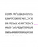La sabiduria docente con el saber cientifico-pedagogico.
