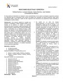 Reacciones selectivas y específicas.