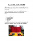 LA SUBASTA DE UN ALMA KIDS