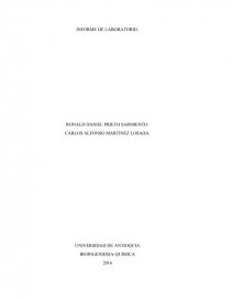 INFORME DE LABORATORIO. ANALISIS Y DISCUSIÓN DE RESULTADOS. Página 1