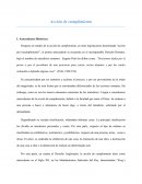 Accion de Cumplimiento. Naturaleza y alcance