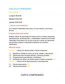 Calculo finaciero. Encuadre
