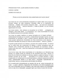 “Rocas uno de los elementos más subestimados del mundo natural”. Página 1