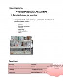 Propiedades de las aminas.