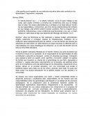 ¿Qué significa que la gestión de una institución educativa debe estar centrada en los aprendizajes?