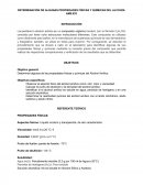 DETERMINACIÓN DE ALGUNAS PROPIEDADES FÍSICAS Y QUÍMICAS DEL ALCOHOL AMÍLICO