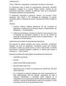 Conferencia # 3 Tema 2: Obtención, manipulación y presentación de datos y/o información.