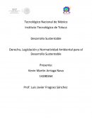 Derecho, Legislación y Normatividad Ambiental para el Desarrollo Sustentable