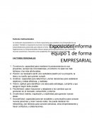 Factores motivacionales.