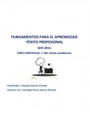 TAREA INDIVIDUAL “Mis metas académicas”